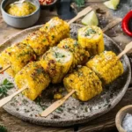 Gegrillte Maiskolben mit Kräuterbutter