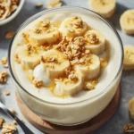 Gesunder Bananenpudding mit griechischem Joghurt