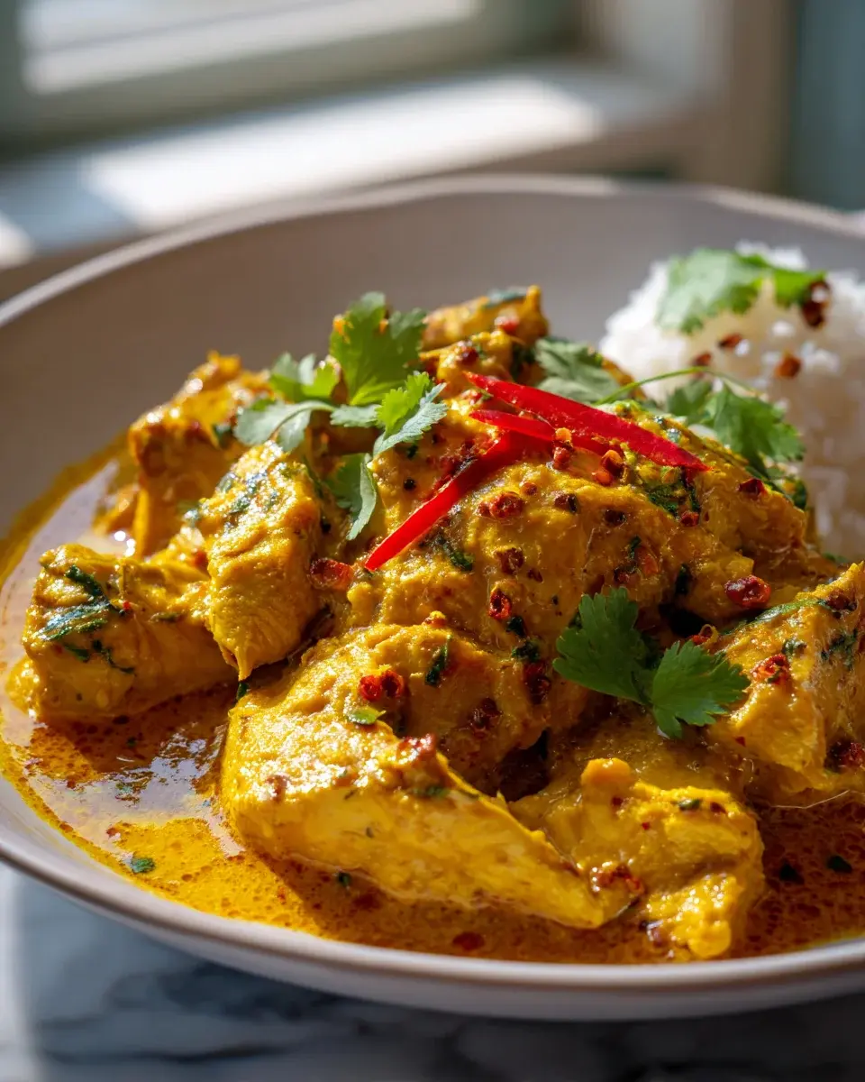 Goan Hähnchen Curry mit Kokosnuss und Tamarinde Rezept
