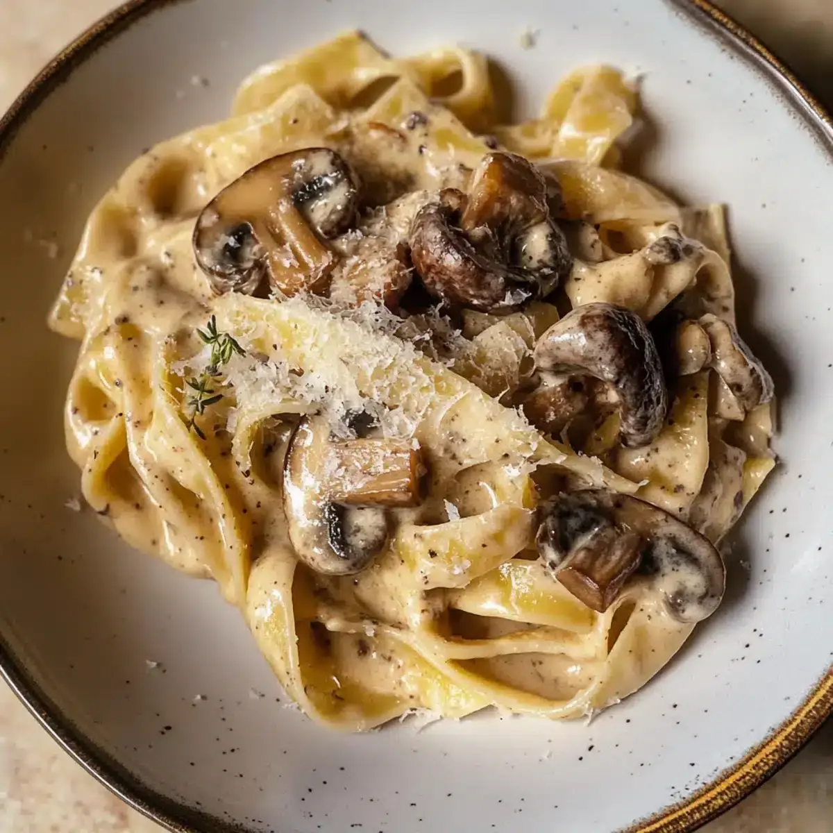 Gorgonzola-Trüffelcremesauce mit Pilzen – Ein delikates Pasta-Erlebnis 4 Gorgonzola Trüffelcremesauce mit Pilzen