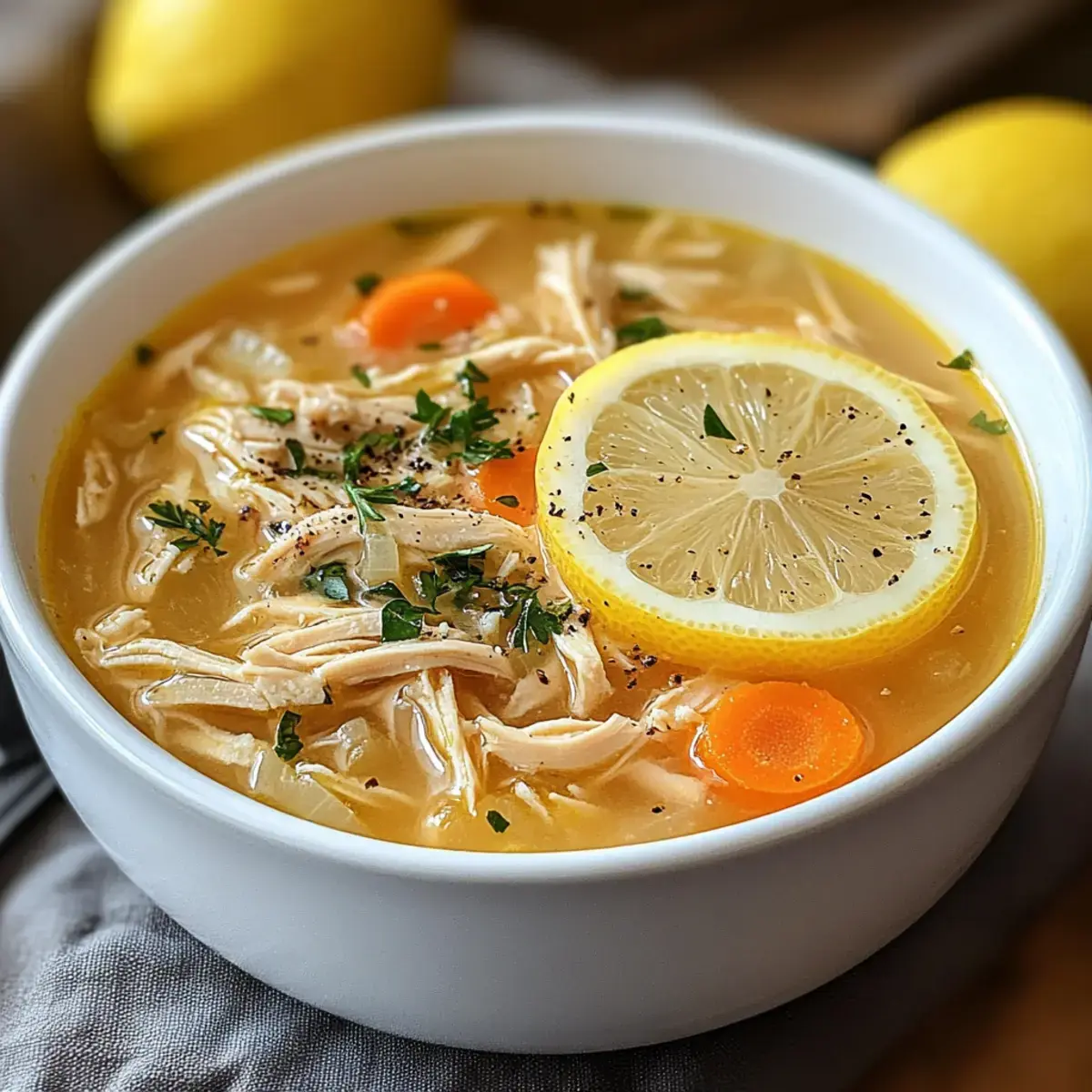 Griechische Zitronen-Hühnchen-Suppe – Einfache, köstliche Seelenwärme 4 Griechische Zitronen-Hühnchen-Suppe