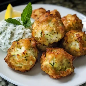 Griechische Zucchinibällchen (Kolokithokeftedes)