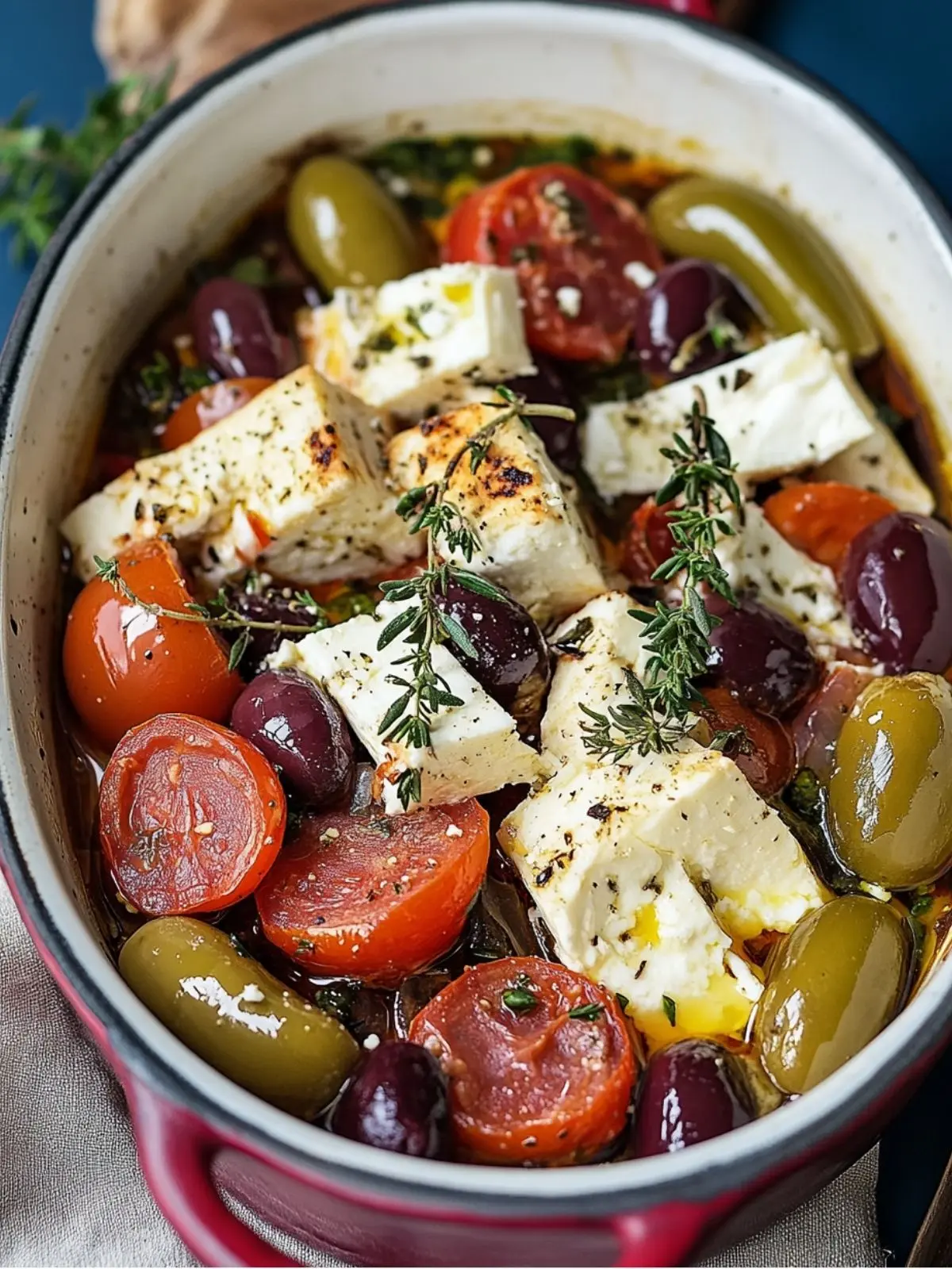 Griechischer Feta-Auflauf mit Tomaten