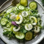 Gryner Kohl Gurkensalat