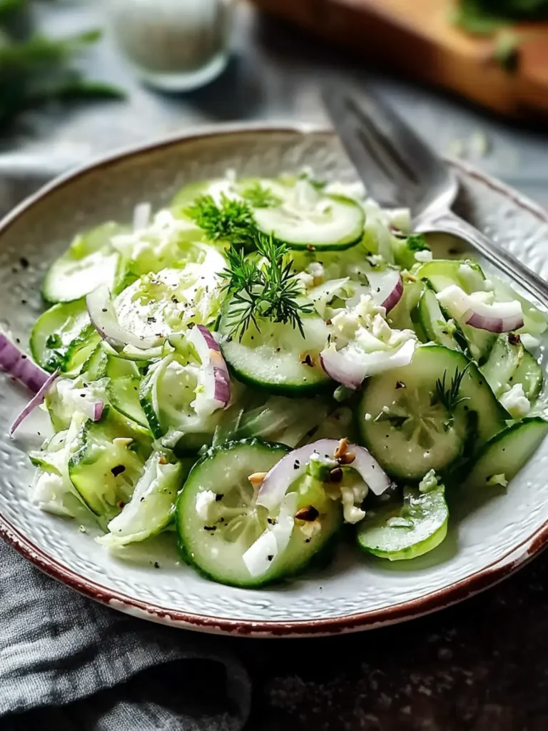 Grüner Kohl Gurkensalat: Der perfekte erfrischende Begleiter