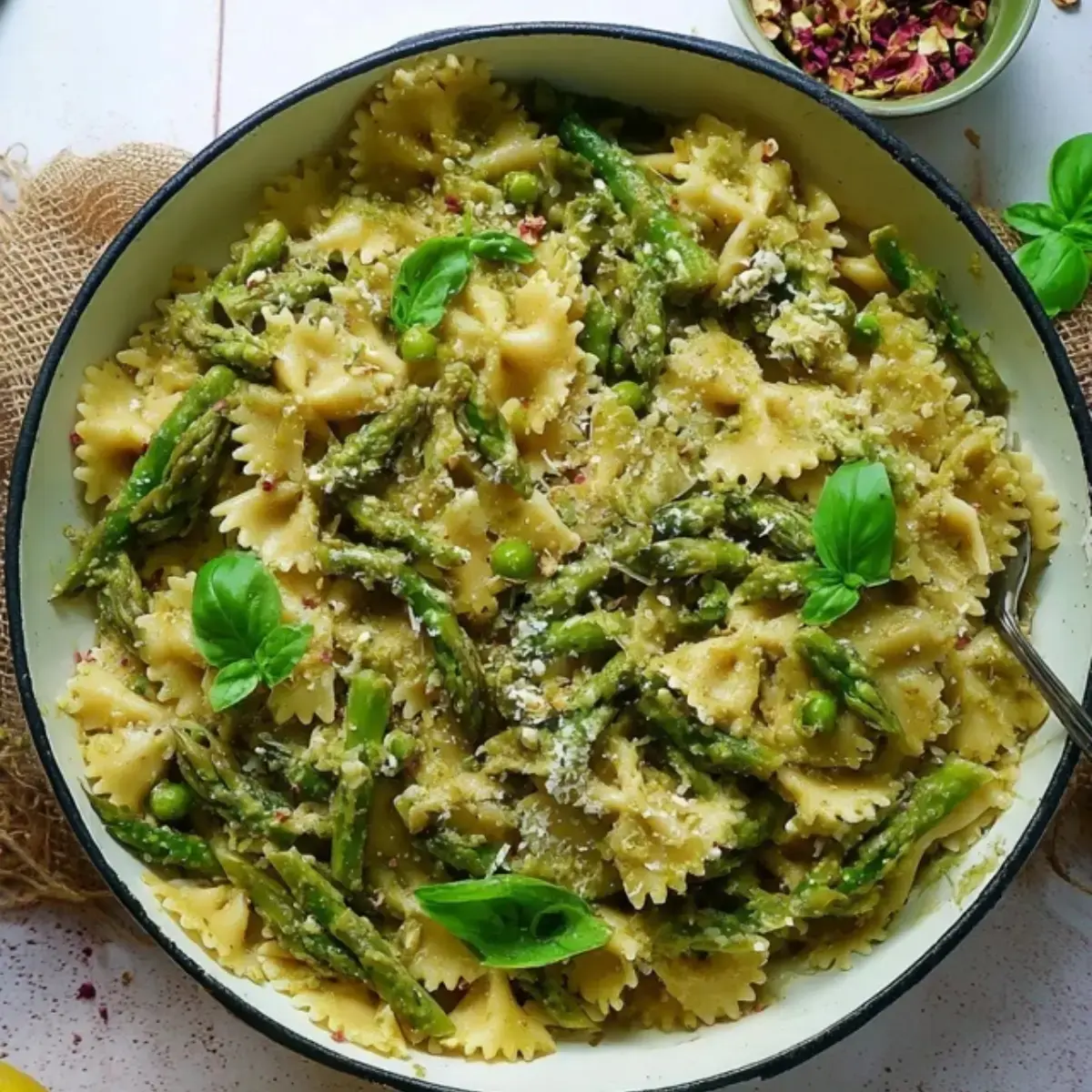 Gryner Spargel Zitronen Pasta