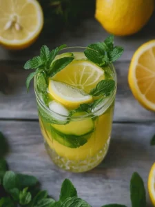 Erfrischende Gurkenlimonade mit Minze