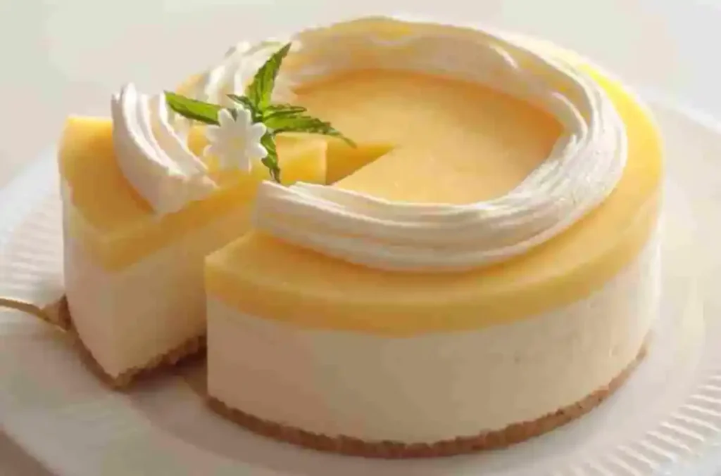 Götterspeise Kuchen mit Zitrone
