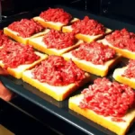 Hackfleisch Toasts aus dem Ofen
