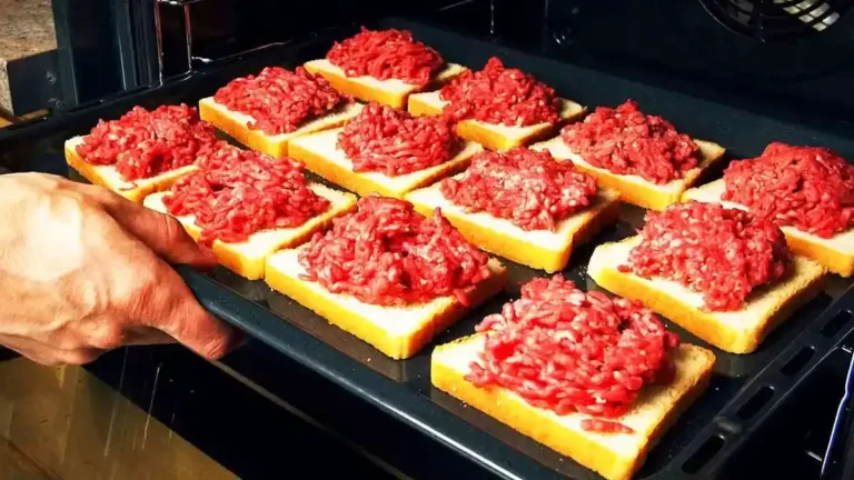 Hackfleisch Toasts aus dem Ofen