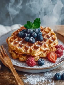 Haferflocken-Waffeln: Knusprig, gesund und glutenfrei