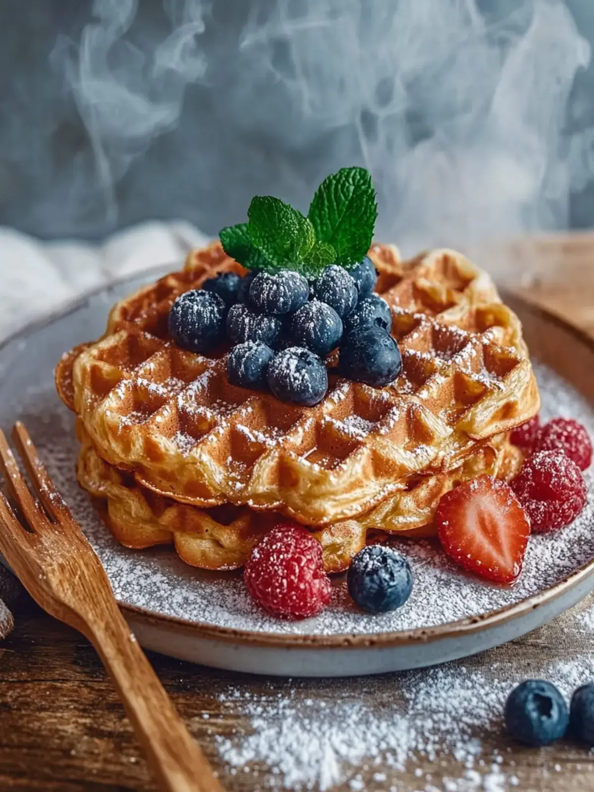 Haferflocken-Waffeln