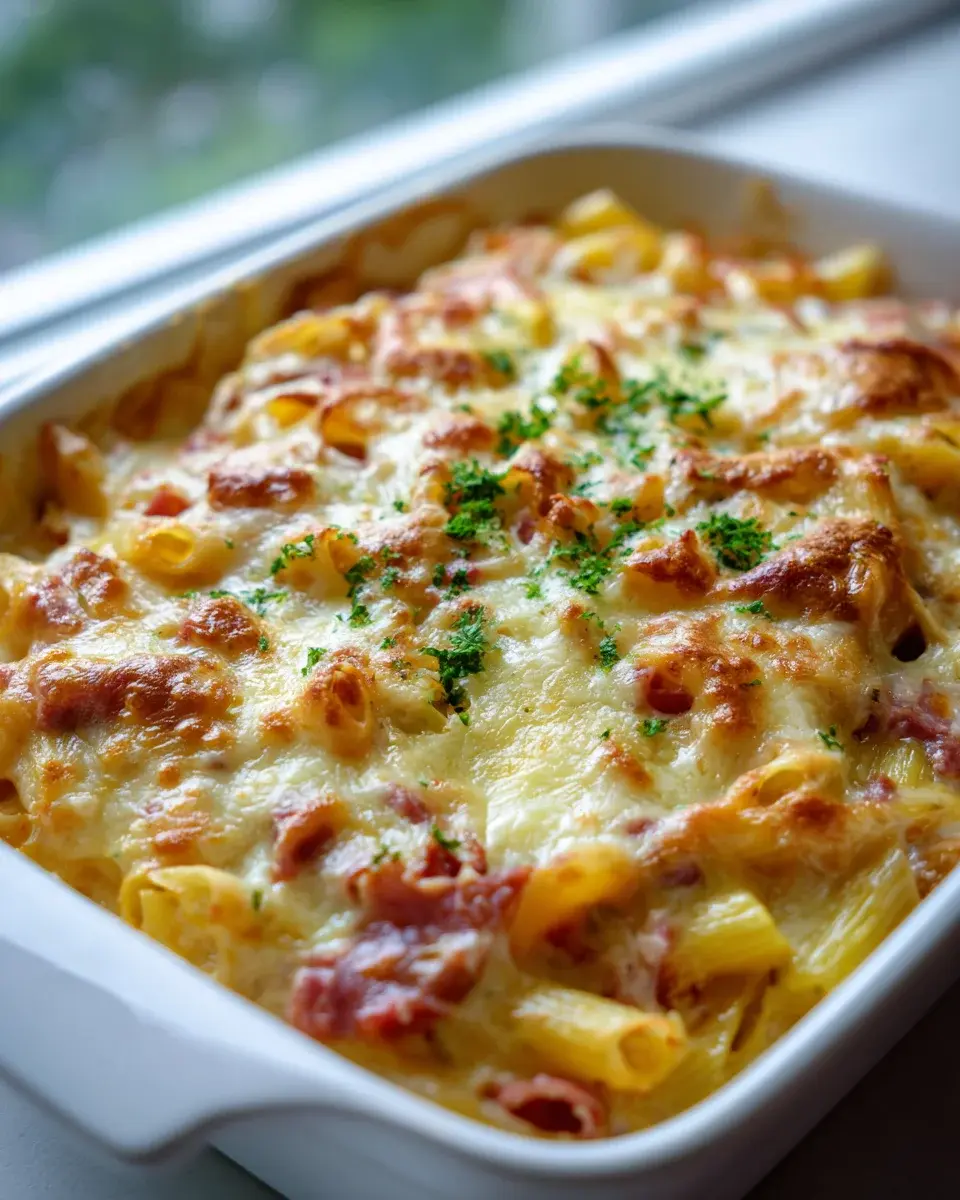 Hawaiian Pasta Bake