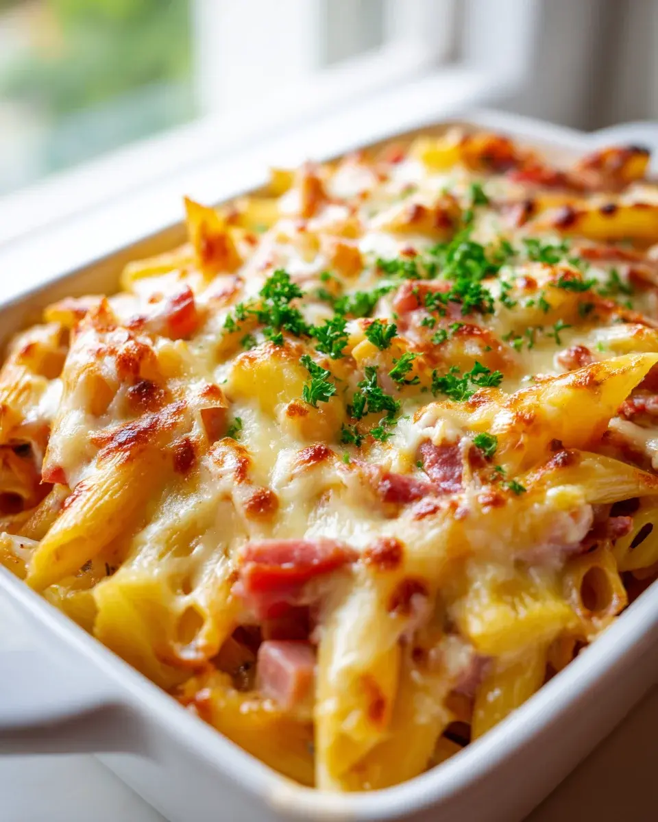 Hawaiian Pasta Bake