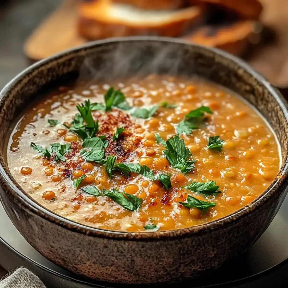 Herzhafte Zwiebel rote Linsensuppe – Perfektes Komfortessen 4 Herzhafte Zwiebel rote Linsensuppe
