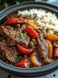 Herzhaftes Slow Cooker Pfeffersteak Rezept – Einfaches Crockpot Abendessen