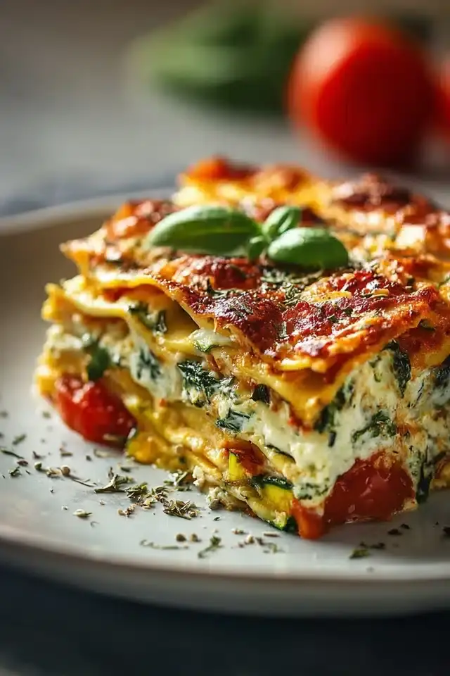 High Protein Veggie Lasagna