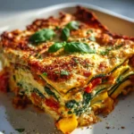 High Protein Veggie Lasagna Rezept
