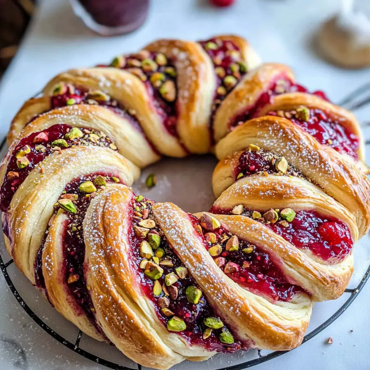 Himbeer- und Pistazienkranz Rezept – Ein festlicher Genuss 4 Himbeer Pistazienkranz Rezept