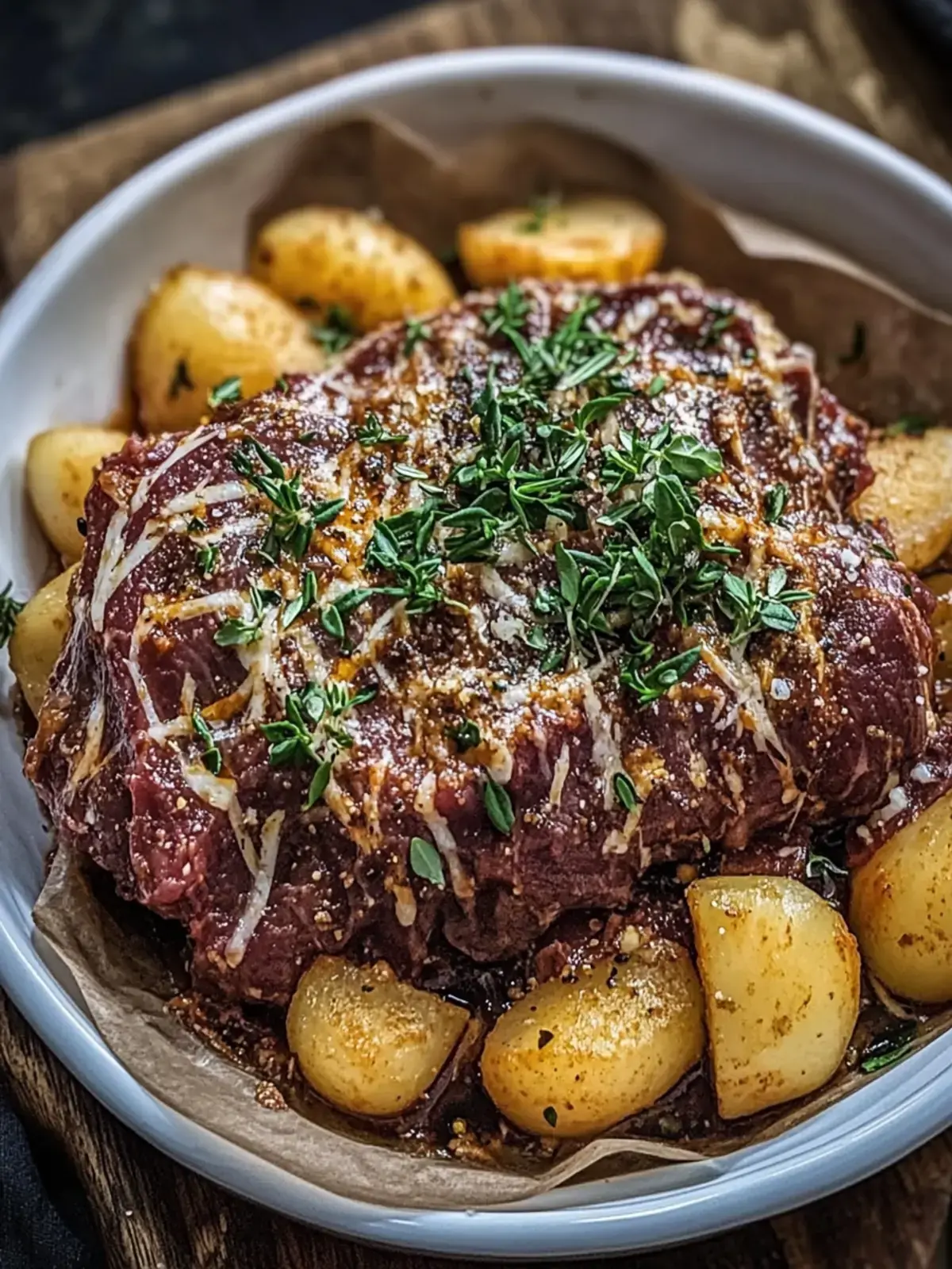 Hobo-Auflauf mit Rinderhackfleisch