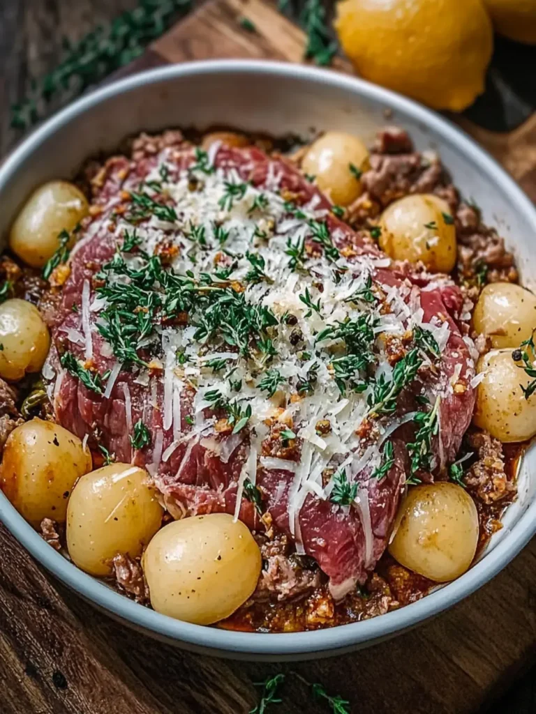 Hobo-Auflauf mit Rinderhackfleisch