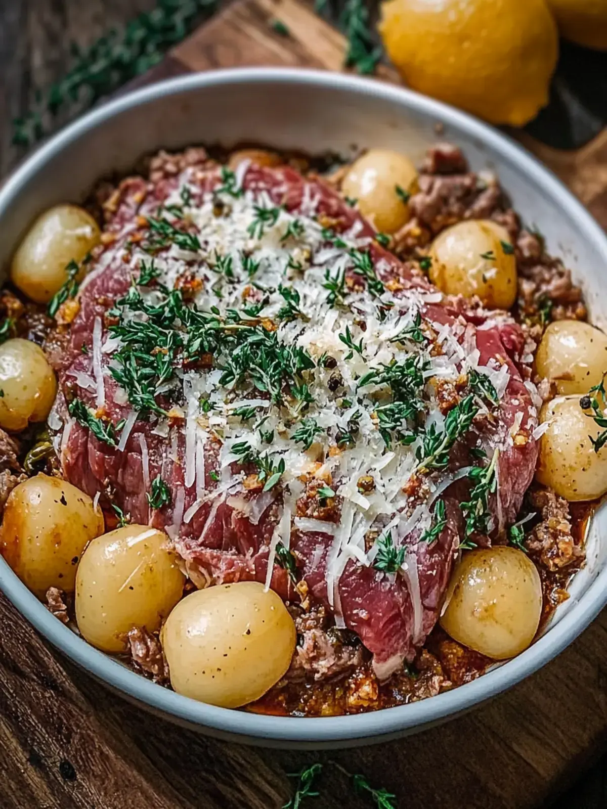 Hobo-Auflauf mit Rinderhackfleisch