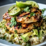 Honig Limetten Hyhnchen Avocado