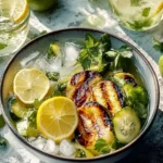 Honig Limetten Hyhnchen Reis Schalen