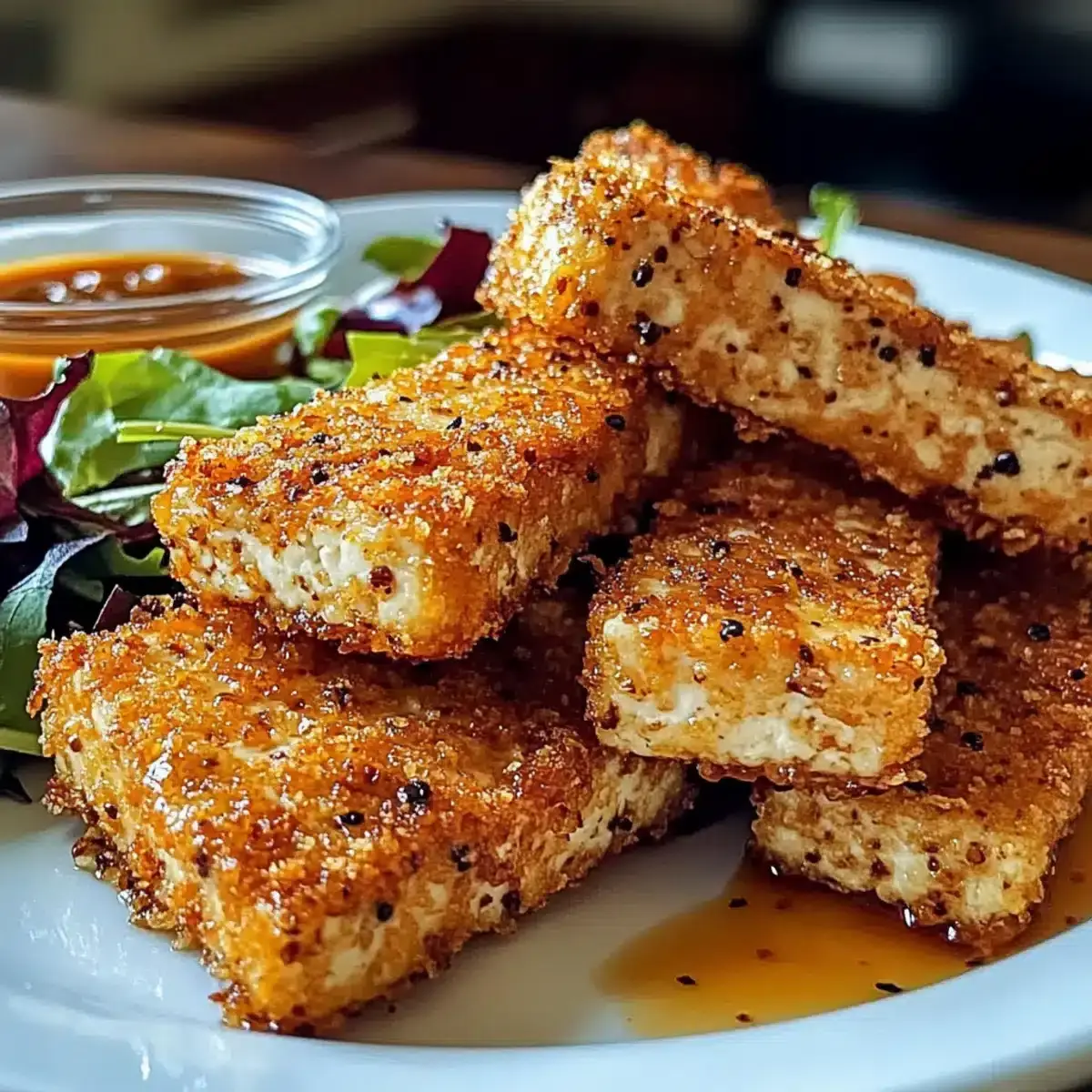Honig Senf Tofu Nuggets