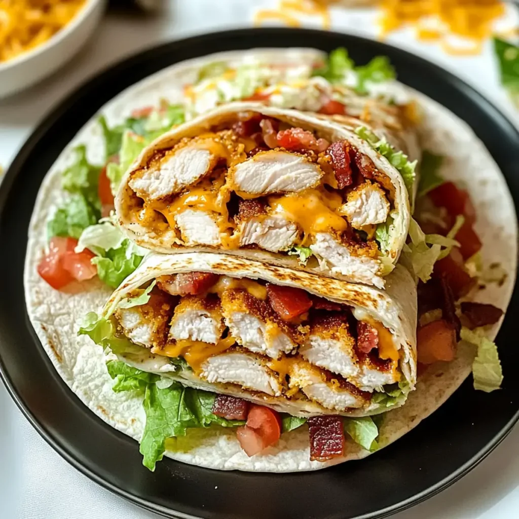 Hähnchen-Bacon-Ranch-Wrap