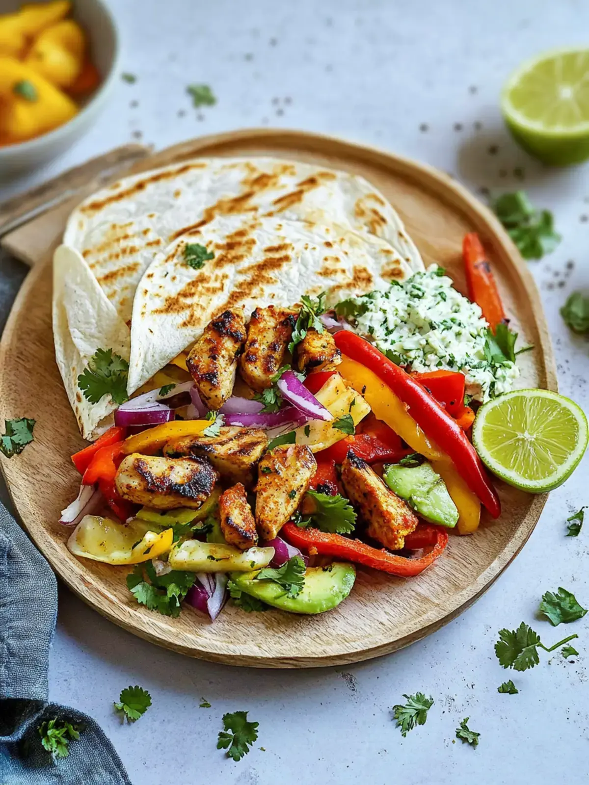 Hähnchen Fajita Schüssel
