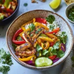 Hähnchen Fajita Schüssel