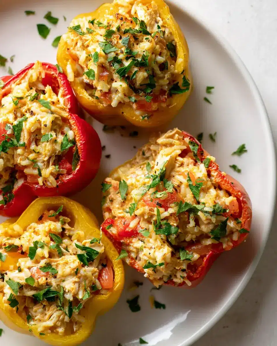 Hähnchen Paprika gefüllt