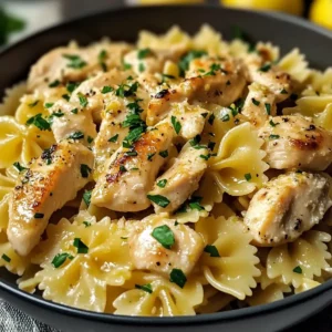 Hühnchen Piccata Pasta für schnelle Abende