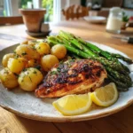 Hyhnchenbrust mit Spargel und neuen Kartoffeln