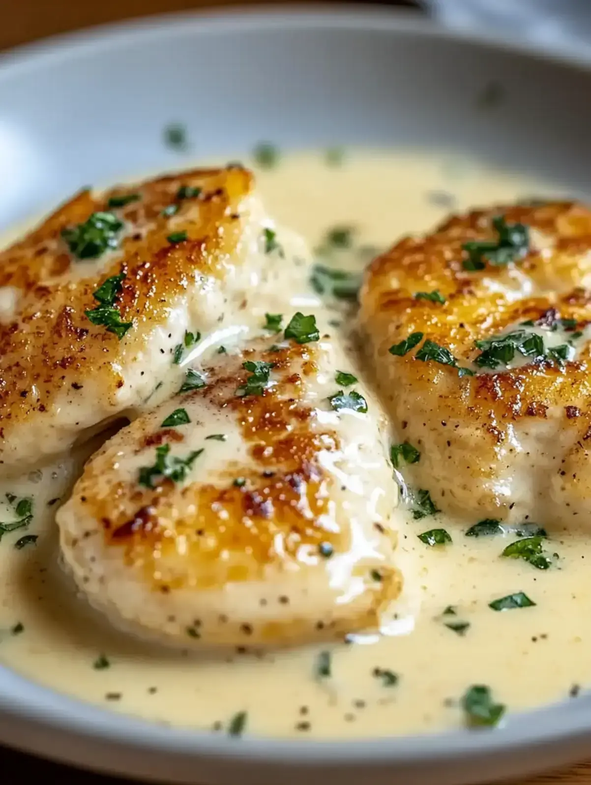 Hyhnchenfilet In Frischkyse parmesan soye
