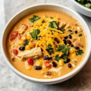 Schnelle Hühnertaco-Suppe