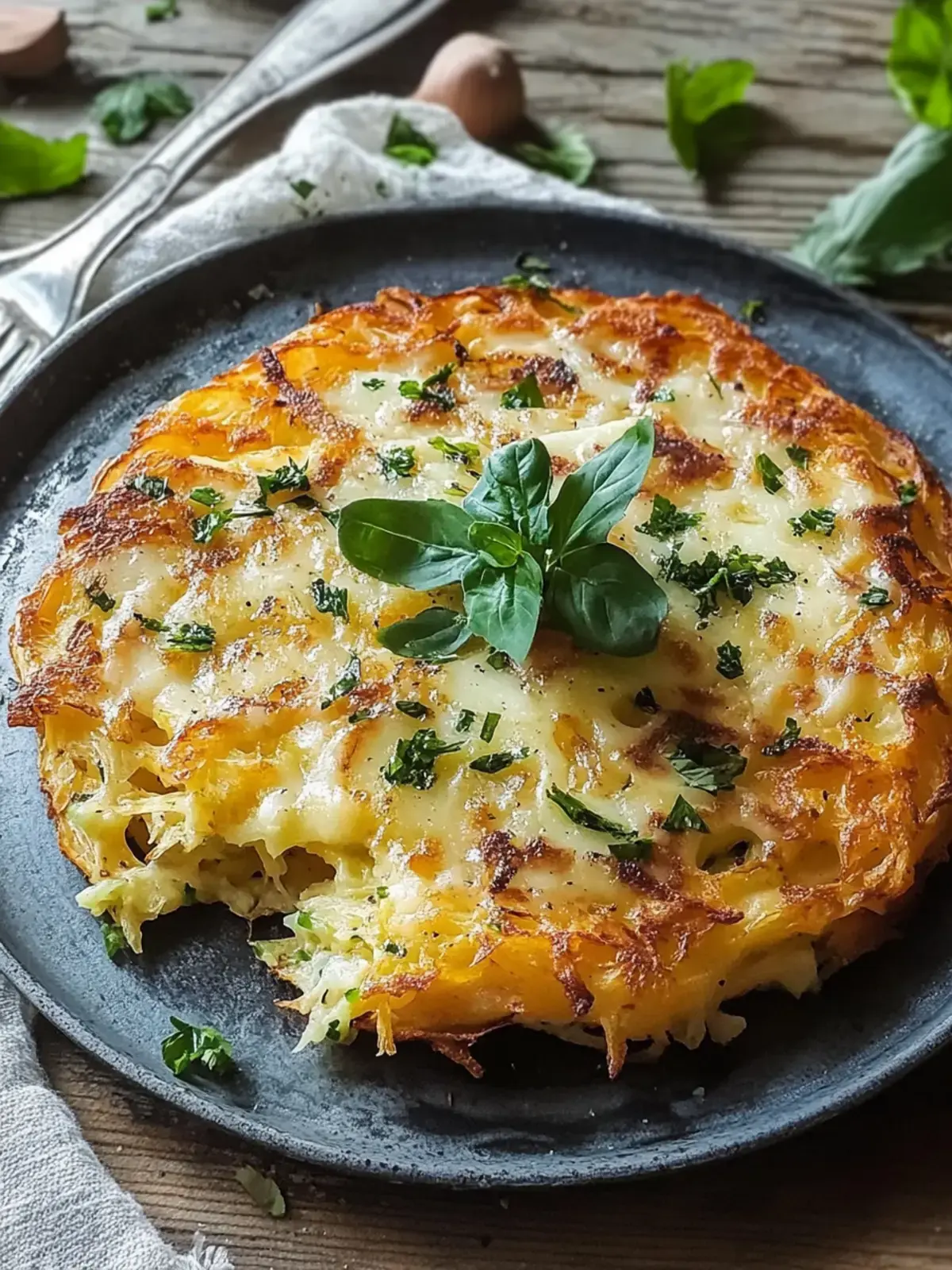 Hüttenkäse Kartoffelrösti Auflauf