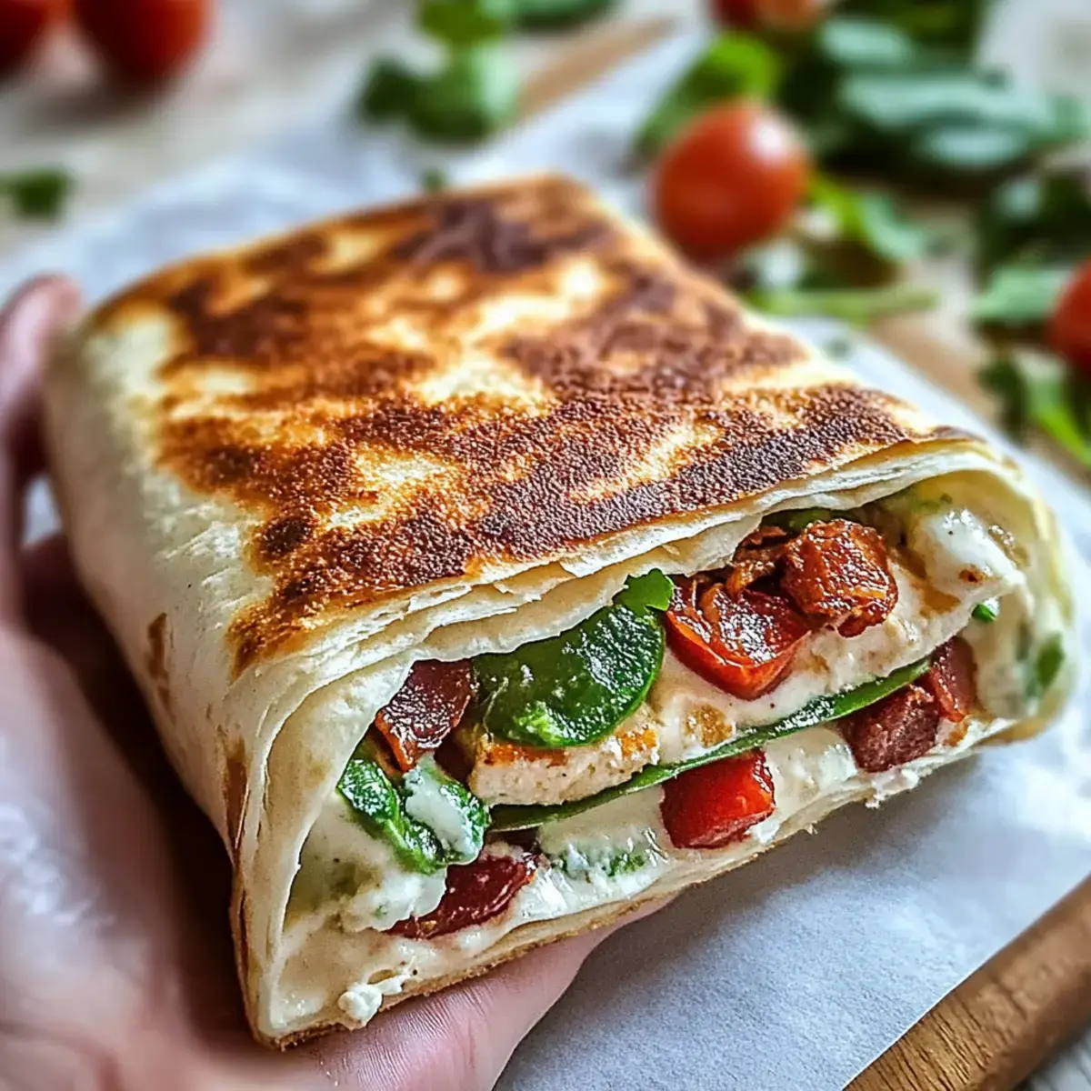 Hüttenkäse Wraps