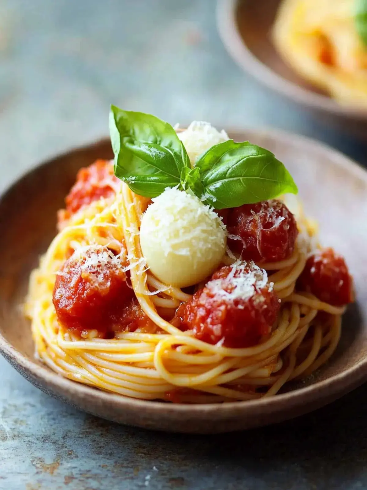 Irresistible Mini Spaghetti Fleischbällchenhäppchen