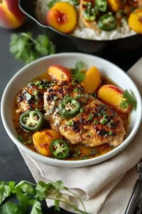 Jalapeño Peach Chicken: Süß & Würzig Genießen
