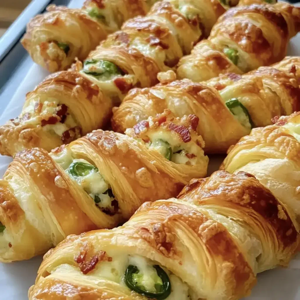 Einfache Jalapeño-Popper-Blätterteig-Drehungen für Snacks