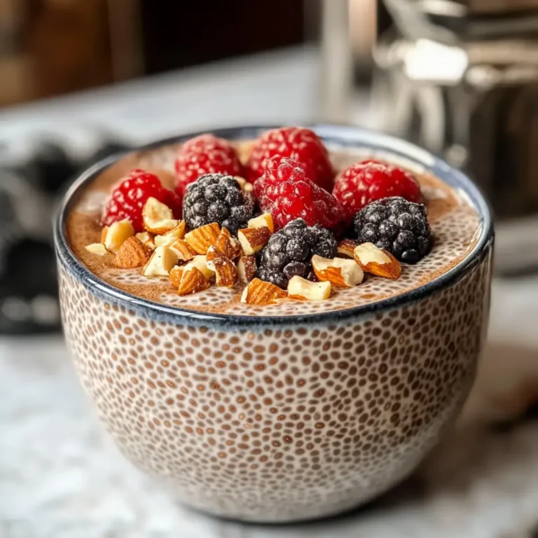Kaffee Chia Samen Pudding für den energischen Start