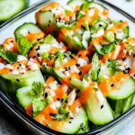 Kalifornische Rolle Gurkensalat