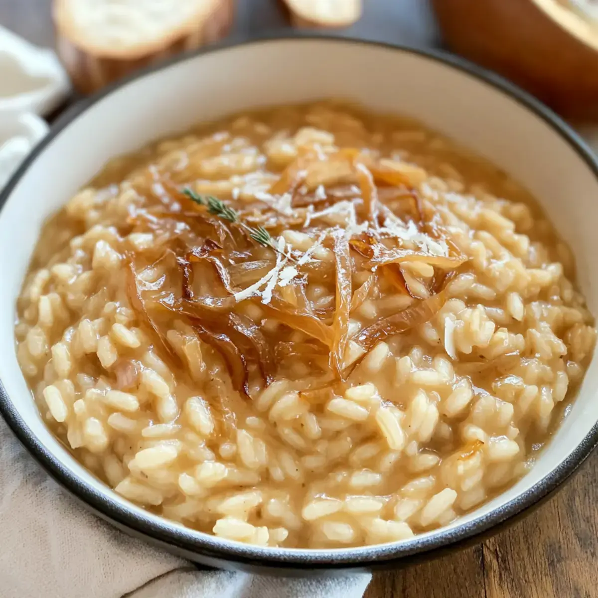 Karamellisierte Zwiebel Risotto