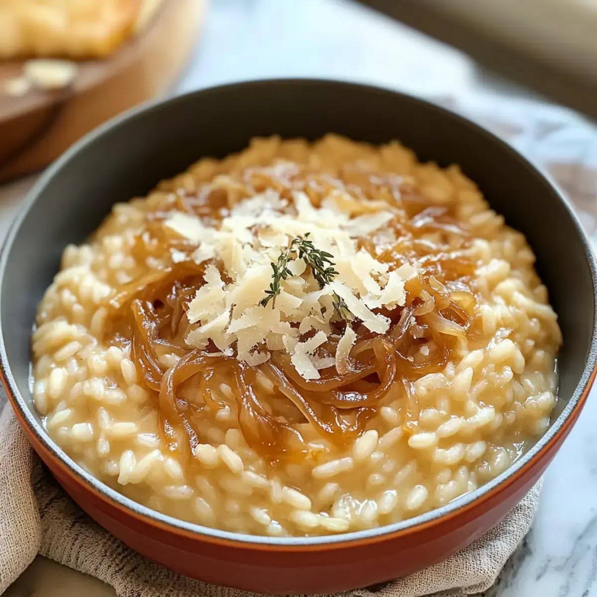 Karamellisierte Zwiebel Risotto
