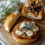 Karamellisierte Zwiebel- und Ziegenkäsetörtchen