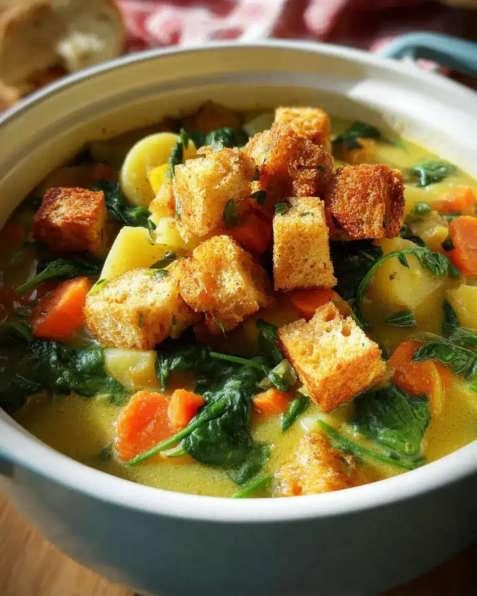 Kartoffel Spinat Eintopf Rezept