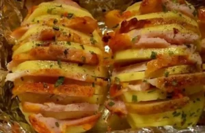 Ofenkartoffeln mit Speck, Champignons und Käse