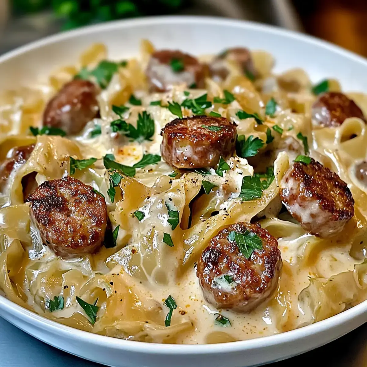Keto Cajun Wurst Kohl